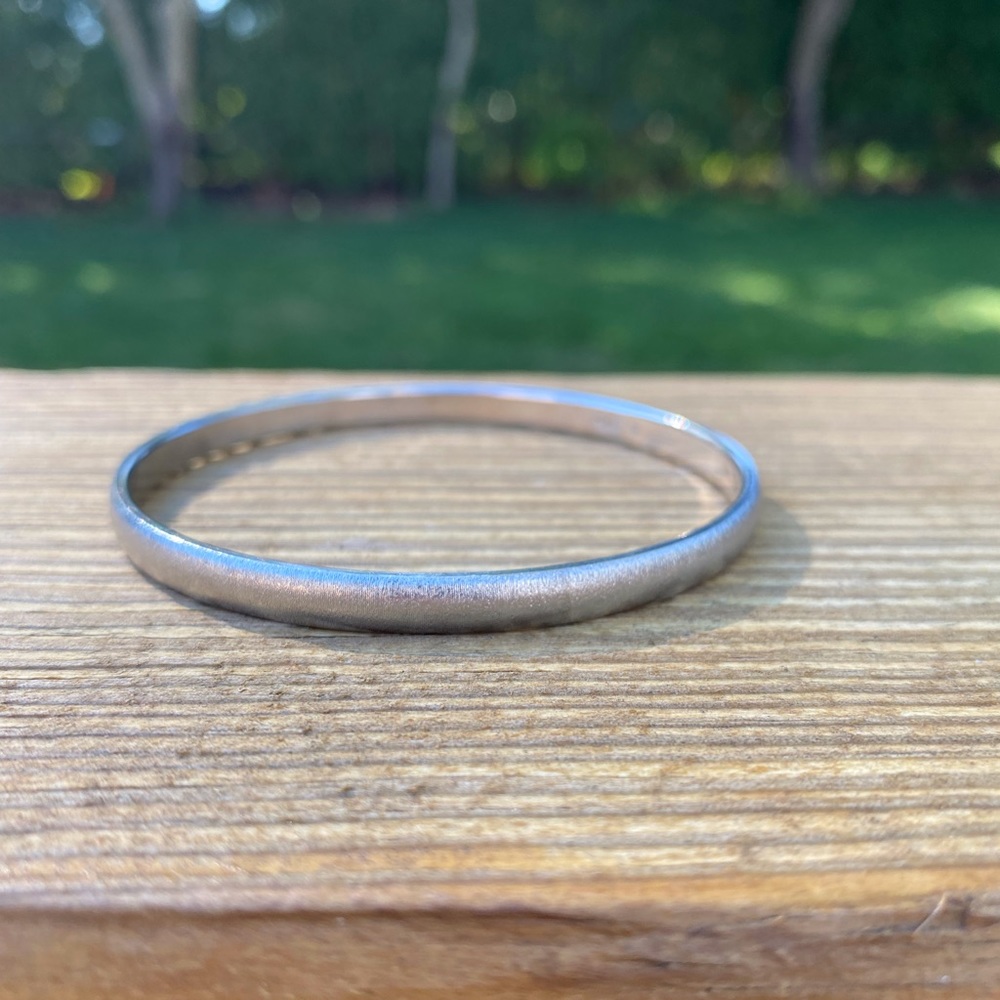 Silver monet cuff bracelet